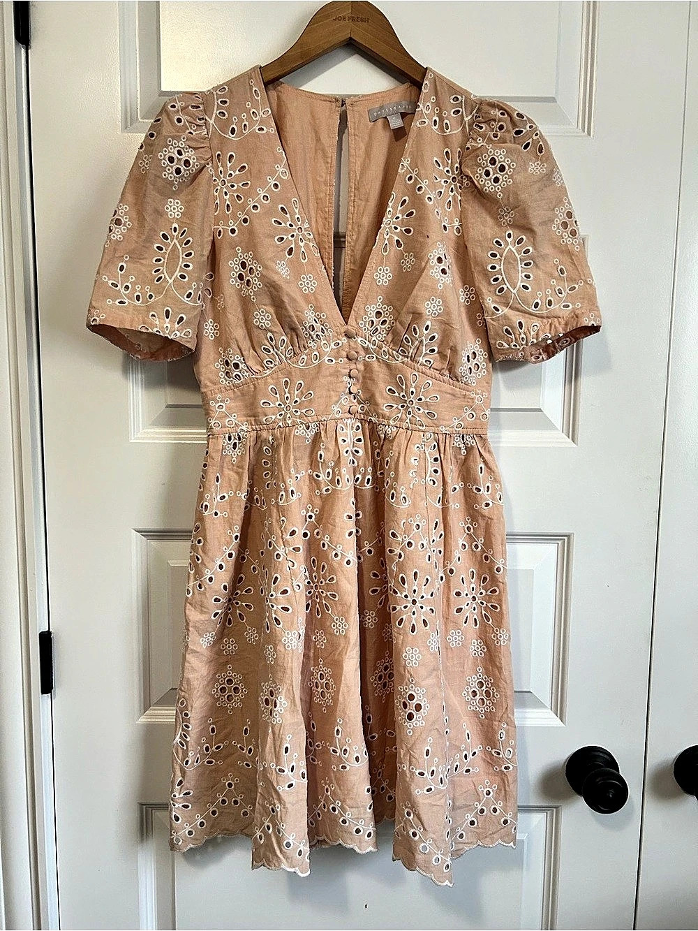 Chelsea28 Embroidered Eyelet Fit & Flare Dress Mini Dress